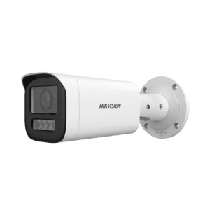 Bala IP 4 Megapíxel / Lente Motorizado 2.8 a 12 mm / Dual Light (50 mts IR + 50 mts Luz Blanca) / ACUSENSE Lite / Microfono Integrado / Exterior IP67 / WDR 120 dB / PoE  / Micro SD