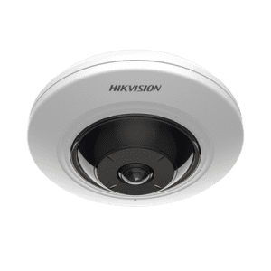 Mini Fisheye IP 5 Megapixel / Panorámica 180° - 360° / 8 mts IR / Interior / PoE / HEOP / ACUSENSE / Detección Facial / Microfono Integrado