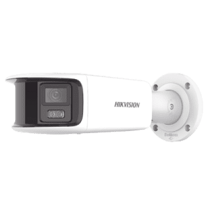 [ PROTECCIÓN ACTIVA ] Bala IP Panorámica 8 Megapixel / 180° / Lente 4 mm / Imagen a Color 24/7 / PoE / WDR 130° / IP67 / ACUSENSE / Protección Activa (Luz Estroboscópica y Alarma Audible) / 40 mts Luz Blanca / MicroSD