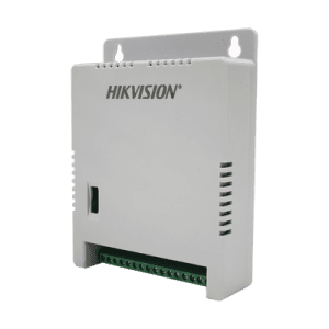 Fuente de Poder Regulada 12 Vcc / 13.5 Vcc / 15 Vcc para 8 Cámaras / 8 Amperes (1 Amp por Salida) / Voltaje de Entrada 90 - 130 VCA / Filtro de Ruido para Cámaras 4K / Modo para Largas Distancias