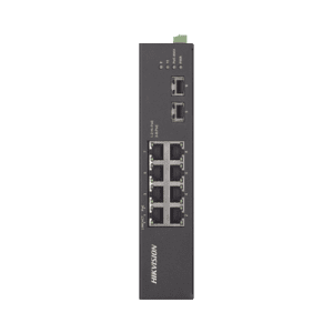 Switch Industrial No Administrable Gigabit / 6 Puertos Gigabit PoE+ (30 W) + 2 Puertos Gigabit PoE++ (60 W) / 2 Puertos SFP / 120 W Total / 48 a 57 VCD / Ideal para Proyectos / 300 Metros de Distancia