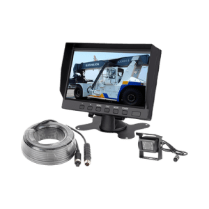 Sistema Profesional de Cámara de Reversa y Monitor Alámbrico para Vehículos de Trabajo y Montacargas