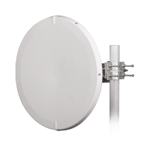 Antena Direccional de Alto Rendimiento / 30.5 ± 1 dBi / 2 ft / 5.9-7.125 GHz / Conectores RP-SMA / Alto Aislamiento al Ruido / Fácil Montaje y herraje de acero inoxidable /  Radomo Incluido