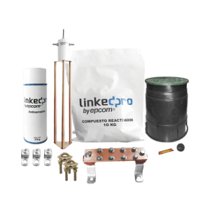 Kit de puesta a tierra LinkedPro, para protección de hasta 30 Amp.