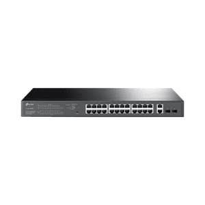 Switch PoE Administrable 24 puertos 10/100/1000 Mbps / 2 puertos SFP / 24 puertos PoE af/at / Presupuesto PoE 250W /